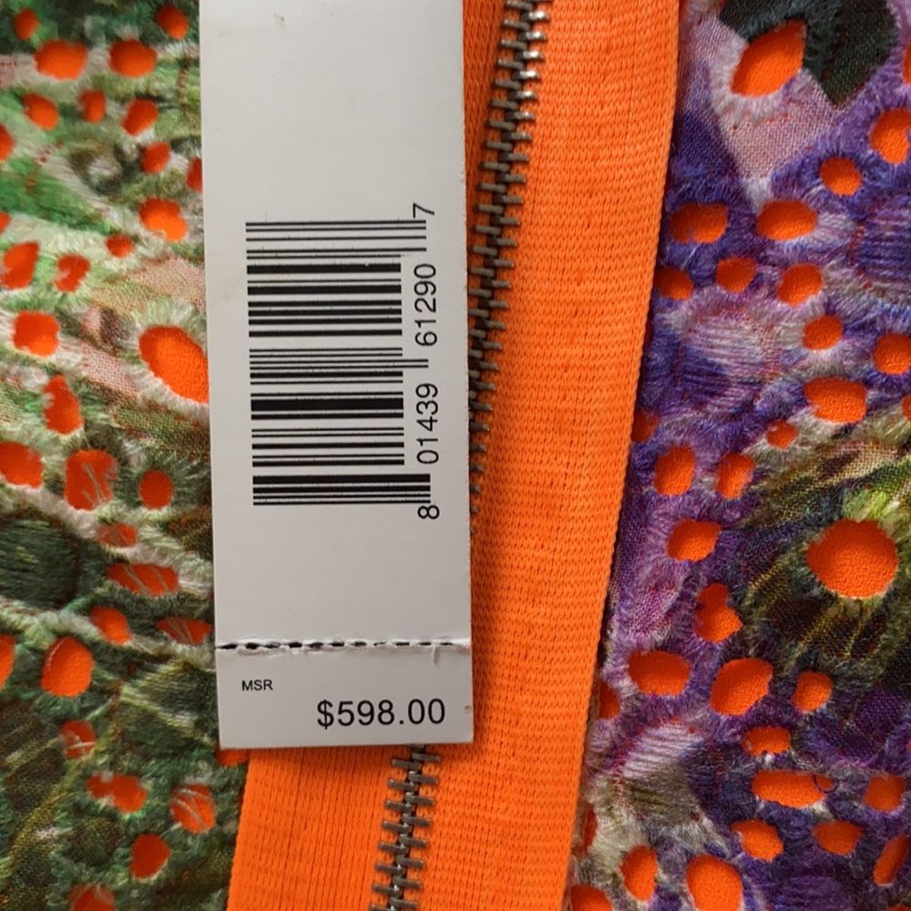 Ellie Tahari tropical print dress. Sz 0. NWT $598 - Picture 9 of 11